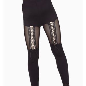 Black Milk Corsetry HW Leggings Goth Athleisure 🖤